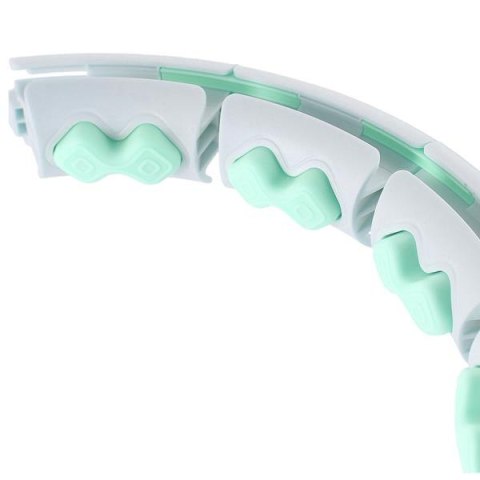 HHW06 HULA HOP GREEN Z WYPUSTKAMI I OBCIĄŻNIKIEM + LICZNIK HMS