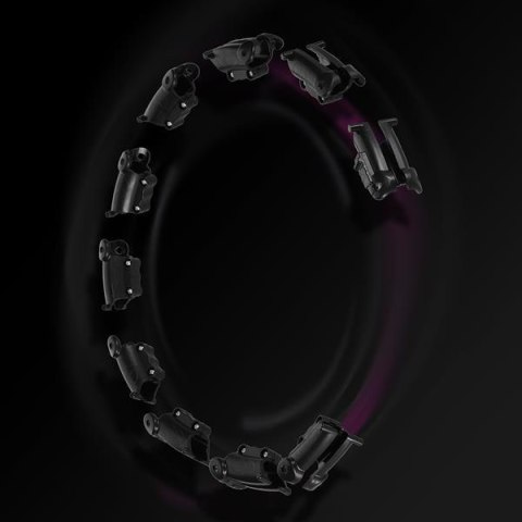 HHW11 PLUS SIZE HULA HOP BLACK Z WYPUSTKAMI I OBCIĄŻNIKIEM HMS