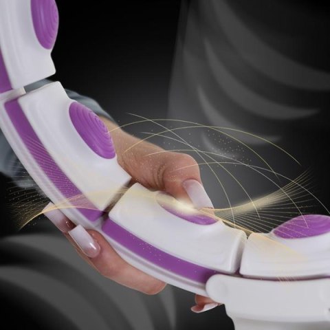 ZESTAW HULA HOP MAGNETYCZNY WHITE/VIOLET HHM17 Z LICZNIKIEM HMS + PAS WYSZCZUPLAJĄCY BR163 BLACK ZESTAW HULA HOP MAGNETYCZNY WHITE/VIOLET HHM17 Z LICZNIKIEM HMS + PAS WYSZCZUPLAJĄCY BR163 BLACK