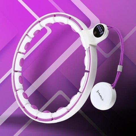 ZESTAW HULA HOP MAGNETYCZNY WHITE/VIOLET HHM17 Z LICZNIKIEM HMS + PAS WYSZCZUPLAJĄCY BR163 BLACK ZESTAW HULA HOP MAGNETYCZNY WHITE/VIOLET HHM17 Z LICZNIKIEM HMS + PAS WYSZCZUPLAJĄCY BR163 BLACK