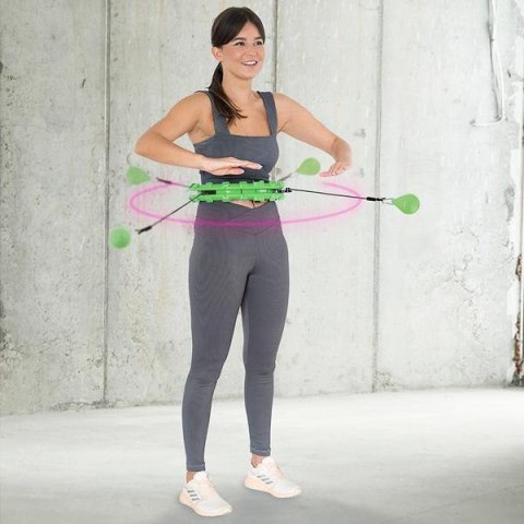 HHW01 HULA HOP GREEN Z WYPUSTKAMI I OBCIĄŻNIKIEM HMS HHW01 HULA HOP GREEN Z WYPUSTKAMI I OBCIĄŻNIKIEM HMS
