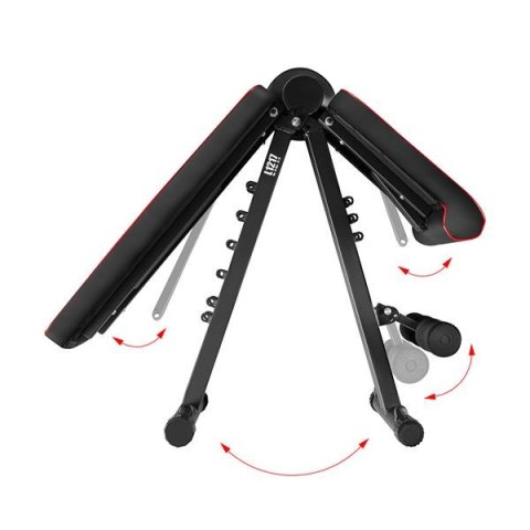 L1217 REGULOWANA ŁAWKA DO ĆWICZEŃ Z LINKAMI SKŁADANA HMS