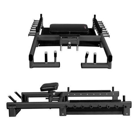 PHT25 PLATFORMA DO ĆWICZEŃ MIĘŚNI POŚLADKÓW HIP THRUST I MARTWEGO CIĄGU COMMERCIAL HMS