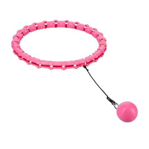 ZESTAW HULA HOP OHA02 PINK Z WYPUSTKAMI I OBCIĄŻNIKIEM ONE FITNESS + PAS BR160
