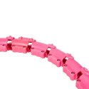 ZESTAW HULA HOP OHA02 PINK Z WYPUSTKAMI I OBCIĄŻNIKIEM ONE FITNESS + PAS BR160