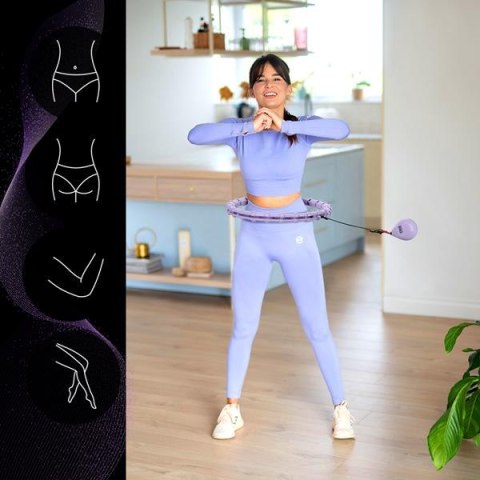 ZESTAW HULA HOP OHA02 VIOLET Z WYPUSTKAMI I OBCIĄŻNIKIEM ONE FITNESS + PAS BR160 ZESTAW HULA HOP OHA02 VIOLET Z WYPUSTKAMI I OBCIĄŻNIKIEM ONE FITNESS + PAS BR160