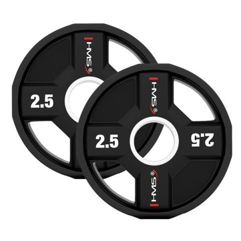 TPC SET ZESTAW TALERZY OLIMPIJSKICH POLIURETANOWYCH 2 x 2.5 - 25 KG CPU (155 KG) HMS