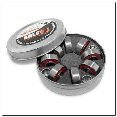 ABEC-7 RS CZERWONE CHROME ŁOŻYSKA (8 szt) OPAK. METAL NILS EXTREME