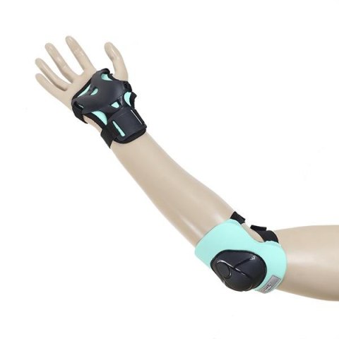 H210 CZARNO-MIĘTOWY ROZM. XS ZESTAW OCHRANIACZY NILS EXTREME