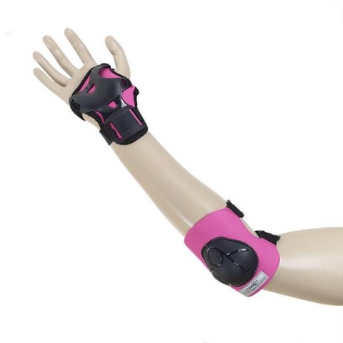 H210 CZARNO-RÓŻOWY ROZM. S ZESTAW OCHRANIACZY NILS EXTREME