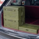 NCB4004 SKŁADANA SKRZYNIA KEMPINGOWA Z POKRYWĄ ZIELONA 50L NILS CAMP