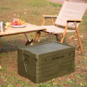 NCB4004 SKŁADANA SKRZYNIA KEMPINGOWA Z POKRYWĄ ZIELONA 50L NILS CAMP