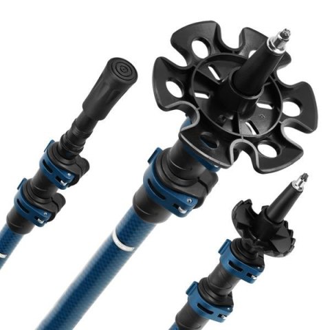 TK8601 BLUE KIJE TREKKINGOWE ALUMINIOWE NILS