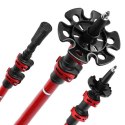 TK8601 RED KIJE TREKKINGOWE ALUMINIOWE NILS