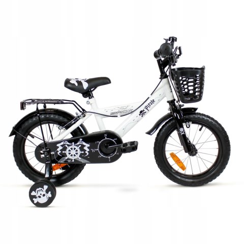 ROWEREK DZIECIĘCY DLA CHŁOPCA ROWER BMX 14 CALI PIRATE KOSZYK PROWADNIK ROWEREK DZIECIĘCY DLA CHŁOPCA ROWER BMX 14 CALI PIRATE KOSZYK PROWADNIK