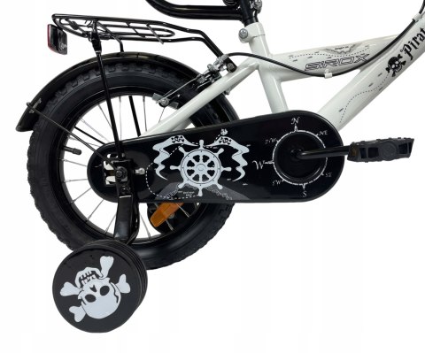 ROWEREK DZIECIĘCY DLA CHŁOPCA ROWER BMX 14 CALI PIRATE KOSZYK PROWADNIK ROWEREK DZIECIĘCY DLA CHŁOPCA ROWER BMX 14 CALI PIRATE KOSZYK PROWADNIK