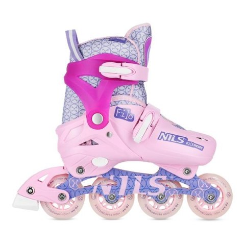 NA13102 ŁYŻWOROLKI FILO RÓŻOWE ROZM. S(30-33) NILS EXTREME