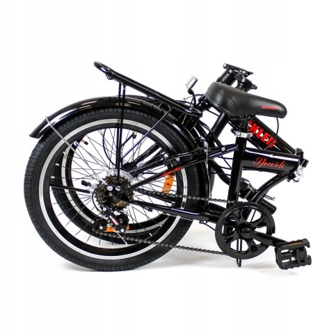 Rower składany SIrox 20" Spark PRO rama mniejsza koło 20 " czarny Rower składany SIrox 20" Spark PRO rama mniejsza koło 20 " czarny