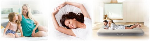 Materac dmuchany 203x152x25 cm dwuosobowy INTEX 64109