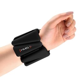 SNK01 BLACK SILIKONOWE OBCIĄŻNIKI DO ĆWICZEŃ NA KOSTKI I NADGARSTKI HMS