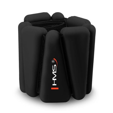 SNK01 BLACK SILIKONOWE OBCIĄŻNIKI DO ĆWICZEŃ NA KOSTKI I NADGARSTKI HMS