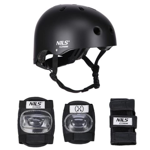 MR290+H230 KASK Z OCHRANIACZAMI ZESTAW CZARNY ROZM. S NILS EXTREME MR290+H230 KASK Z OCHRANIACZAMI ZESTAW CZARNY ROZM. S NILS EXTREME
