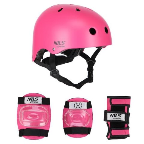 MR290+H230 KASK Z OCHRANIACZAMI ZESTAW RÓŻOWY ROZM. S NILS EXTREME MR290+H230 KASK Z OCHRANIACZAMI ZESTAW RÓŻOWY ROZM. S NILS EXTREME