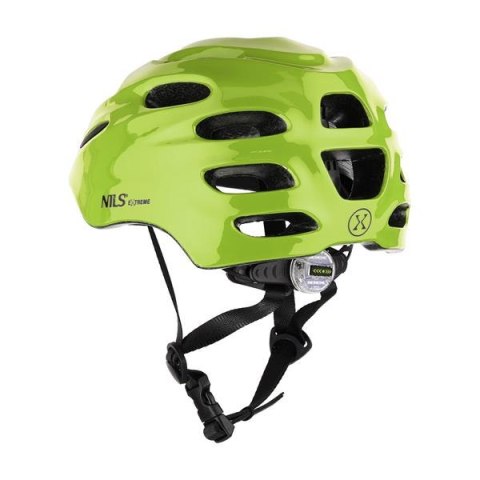 MTW01 LED ZIELONY ROZM. XS (43-49 cm) KASK NILS EXTREME