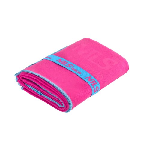 NAR11 RÓŻOWY RĘCZNIK Z MIKROFIBRY 140x70 cm NILS AQUA