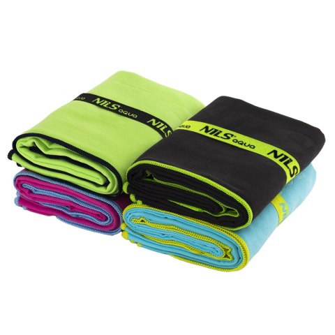 NAR11 ZIELONY RĘCZNIK Z MIKROFIBRY 140x70 cm NILS AQUA