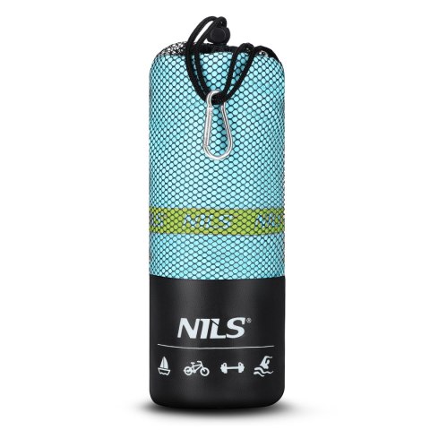 NCR12 RĘCZNIK Z MIKROFIBRY JASNONIEBIESKI 180x100 cm NILS