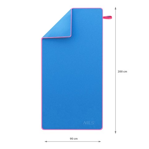 NCR13 RĘCZNIK Z MIKROFIBRY NIEBIESKI 200X90 cm NILS
