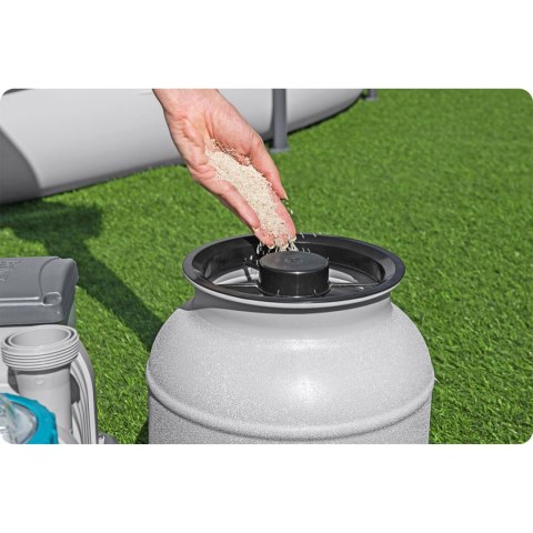 Pompa piaskowa 6056 l/h + piasek 25kg Bestway 58497