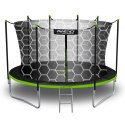 Trampolina ogrodowa 15ft/465cm z siatką wewnętrzną i drabinką Neo-Sport