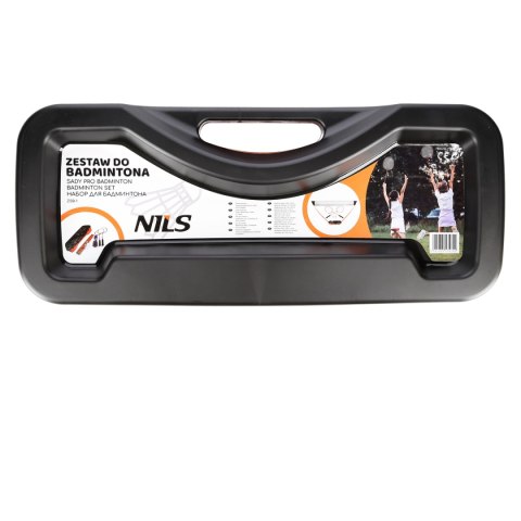 ZSB1 ZESTAW DO BADMITONA 2 RAKIETY + 2 LOTKI + SIATKA + WALIZKA NILS