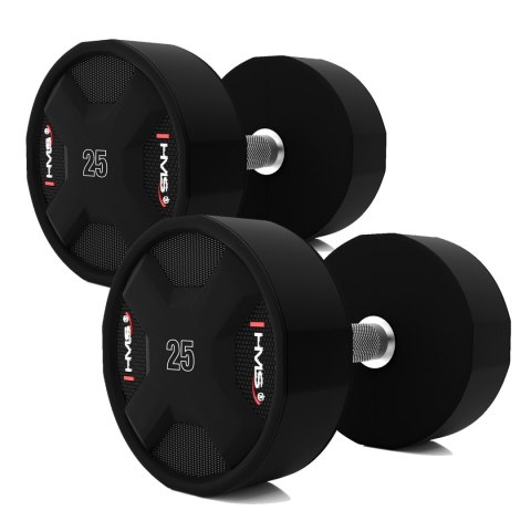 HPC SET ZESTAW HANTLI POLIURETANOWYCH 2 x 2.5 - 25 KG CPU (275 KG) HMS