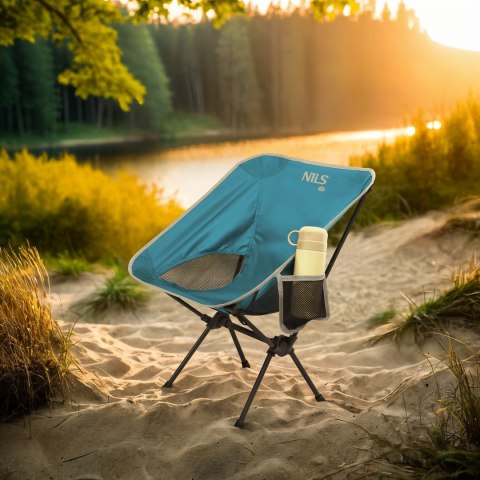 NC3320 KRZESŁO SKŁADANE ULTRALIGHT NIEBIESKIE NILS CAMP