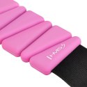 SNK01 PINK SILIKONOWE OBCIĄŻNIKI DO ĆWICZEŃ NA KOSTKI I NADGARSTKI HMS