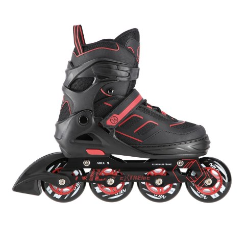 NA14174 A CZARNO-CZERWONE ROZM. S (31-34) ŁYŻWOROLKI NILS EXTREME