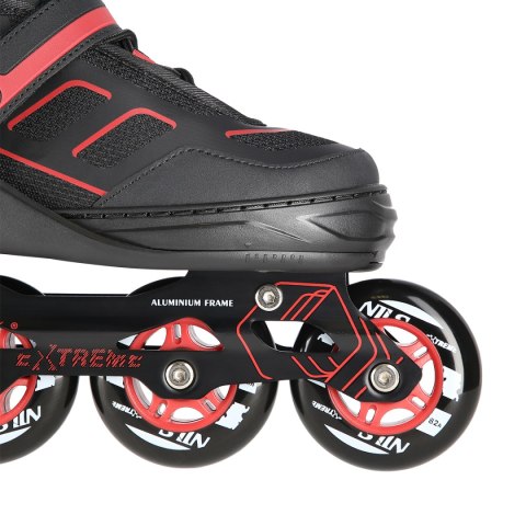 NA14174 A CZARNO-CZERWONE ROZM. S (31-34) ŁYŻWOROLKI NILS EXTREME