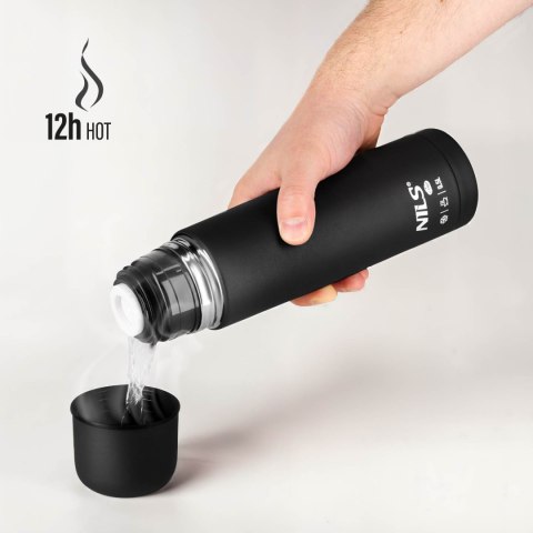 NC3803 TERMOS TURYSTYCZNY 500 ML CZARNY NILS CAMP