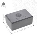 ZESTAW DO JOGI HMS MATA TPE LIGHT PINK YM10 + KOSTKA GRAY KJ02 + PASEK SJ02