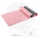 ZESTAW DO JOGI HMS MATA TPE LIGHT PINK YM10 + KOSTKA GRAY KJ02 + PASEK SJ02