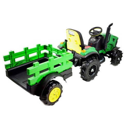 MEGA TRAKTOR Z PRZYCZEPĄ, KOŁA POMPOWANE, MIĘKKIE SIEDZENIE, PILOT, NOWOCZESNY PANEL, FUNKCJA BUJANIA/TT990D MEGA TRAKTOR Z PRZYCZEPĄ, KOŁA POMPOWANE, MIĘKKIE SIEDZENIE, PILOT, NOWOCZESNY PANEL, FUNKCJA BUJANIA/TT990D