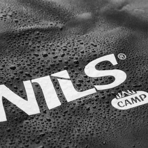 NC17103 KARIMATA SKŁADANA TURYSTYCZNA Z PODBICIEM ALUMINIOWYM + XPE 195 CM CZARNA NILS CAMP