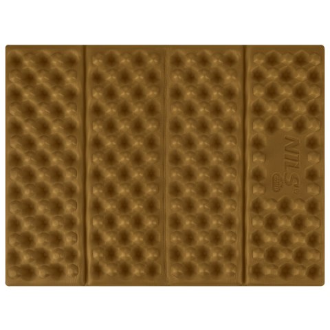 NC17105 MATA KEMPINGOWA DO SIEDZENIA Z PODBICIEM ALUMINIOWYM +IXPE 40 CM BRĄZOWA NILS CAMP