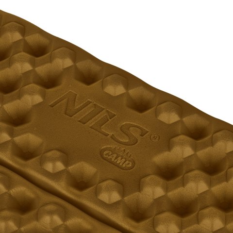 NC17105 MATA KEMPINGOWA DO SIEDZENIA Z PODBICIEM ALUMINIOWYM +IXPE 40 CM BRĄZOWA NILS CAMP