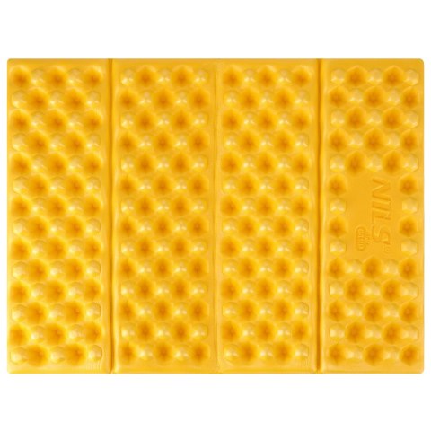 NC17105 MATA KEMPINGOWA DO SIEDZENIA Z PODBICIEM ALUMINIOWYM +IXPE 40 CM ŻÓŁTA NILS CAMP