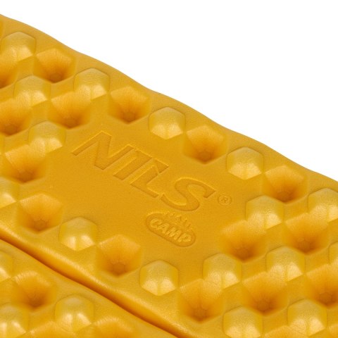 NC17105 MATA KEMPINGOWA DO SIEDZENIA Z PODBICIEM ALUMINIOWYM +IXPE 40 CM ŻÓŁTA NILS CAMP