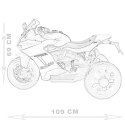 SUPER MOTOR ŚCIGACZ "MUO" - IMITACJA PRAWDZIWEGO LICZNIKA, REALISTYCZNE DŹWIĘKI/959-3